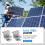 Solar Panel Mount Bracket Photovoltaic Panel Rail Solar Panel Mount Fastening Module with Mid for Trapezoidal Roof 30mm 6