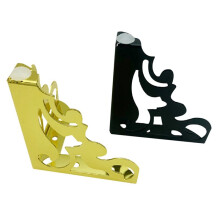4Pcs/Set Metal Furniture Legs Hollow Feet for Sofa Chair Table Cabinet Bed DIY Accessories Openwork Furniture Feet,Black