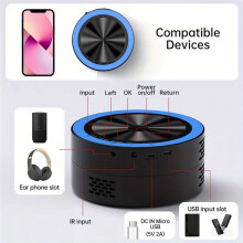 Proyector LED G320, Proyector de VíDeo Compatible con Pantalla de SincronizacióN USB 1080P, TeléFono Inteligente, Proyector para NiñOs, Cine en