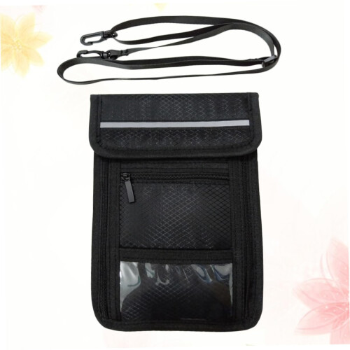 Waterproof RFID Blocking Travel Passport Holder Neck Wallet with Secure Concealment Design 1