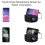 Projector LED Home Media Player Audio Portable Projectors with Projector Stand USB Projection Same Screen Mirror-B 10