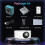 YT200  Projector LED Home Media Player Audio Portable Projectors USB Video Wired Projection Same Screen Mirror 4