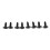 4Pcs Car Front Rear Mud Flap Mudguards Mudflaps  Guards with 4Pcs Car Side Door Handle Frame Cover Trim 8