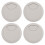4 Pcs 53mm Drill Hole Plastic Home Computer Desk Cable Cord Grommets 1