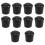 10 Pcs Rubber Cone Shape Desk Feet Protector Chair Leg Tip Pad Black 1