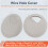 4 Pcs 53mm Drill Hole Plastic Home Computer Desk Cable Cord Grommets 2