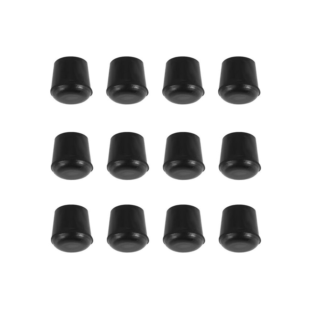 Rubber Furniture Crutch Feet Stool Chair Leg Tip Pad 12Pcs Black 6031808934192