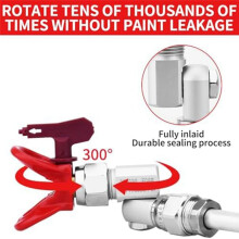 Airless Paint Spray GunSwivel Joint Compatible with 235486 7/8 Inch 300 Rotation and Achieve Flexibility in Painting
