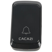 Cacazi Waterproof Wireless Doorbell Battery-Operated 300M Remote Led Flashing Light Home Cordless Doorbell