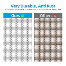 304 Stainless Steel Mesh Sheet Size,20 Mesh Woven Wire Mesh -Blocker, Metal Filter Fine Screen Roll Drain Cover Mesh