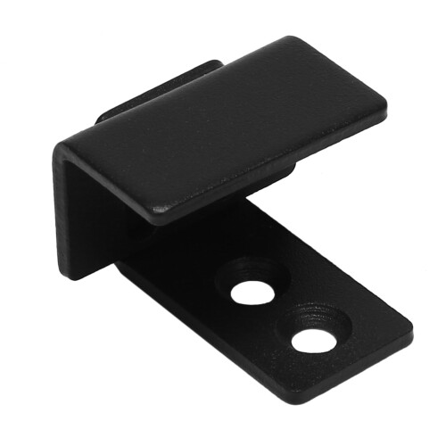 1Pcs Simple Design Wall Mounted Sliding Barn Door Bottom Floor Guide with Adjustable Bracket Black 2