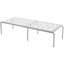 Uitbreidbare Keukenplankorganizer, Plank met Intrekbare, Multifunctionele Kruidenrek, Kunststof Organisatoren, Wit