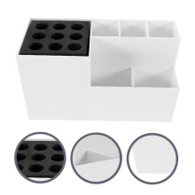White Scissor Non-Slip Storage Rack Ultra Light Hair Tool Organizer Hair Dryer Barber Tool Hairdressing Tool Organizer-A