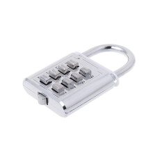 Weatherproof 4 Digit Combination Padlock Keyless Metal Security Lock for Gym Locker Luggage Travel