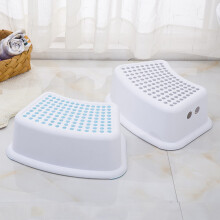Plastic Non-Slip Chair Children's Stackable Step Stool Assistant Assistant Kitchen Bathroom Toilet Chair(Grey)