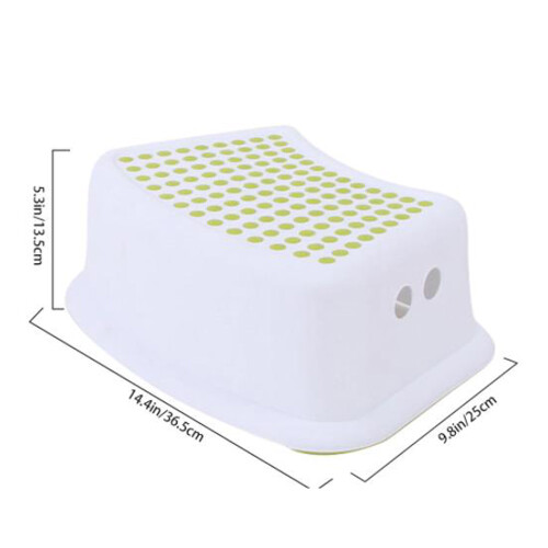 Plastic Non-Slip Chair Children's Stackable Step Stool Assistant Assistant Kitchen Bathroom Toilet Chair(Green) 2