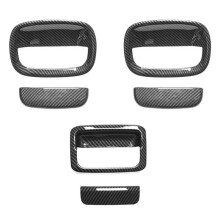 Door Handle Shell Outer Door Handle Decoration Cover ABS Carbon Fiber Grain for --Jimny 2019 2020 2021 JB64 JB74