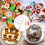 Cookie Decorating Kit,Round Cookie Turntable Decorating,Cookie Fondant Brush Icing Tool Cookie Turntable Decorating 4
