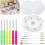 Cookie Decorating Kit,Round Cookie Turntable Decorating,Cookie Fondant Brush Icing Tool Cookie Turntable Decorating 4