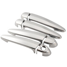 8Pcs Set Car Carbon Fiber Chrome Exterior Door Handle Cover Trims for- F30 F35 F34 E70 E71 E84 F25 F26 F20 F31
