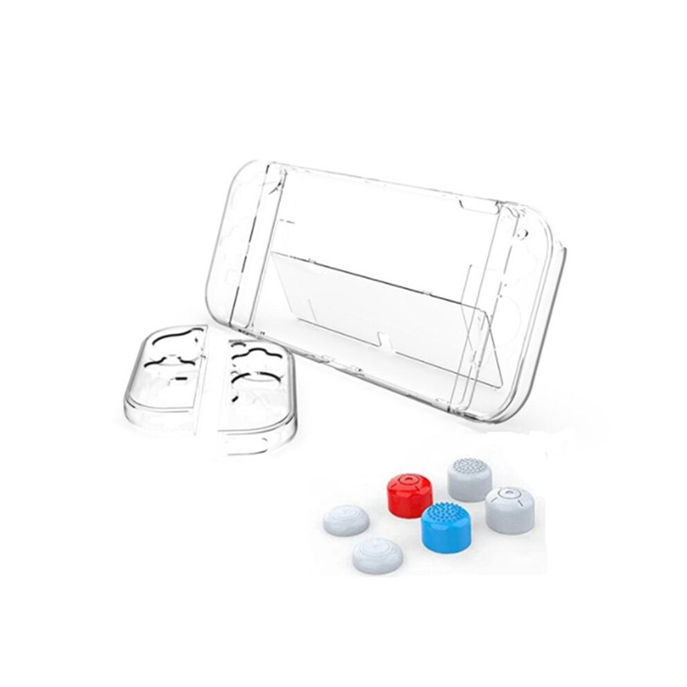 Case Dockable For Oled Model,Clear Pc Protective Case Cover With Thumb Cap For Oled 4713374494059