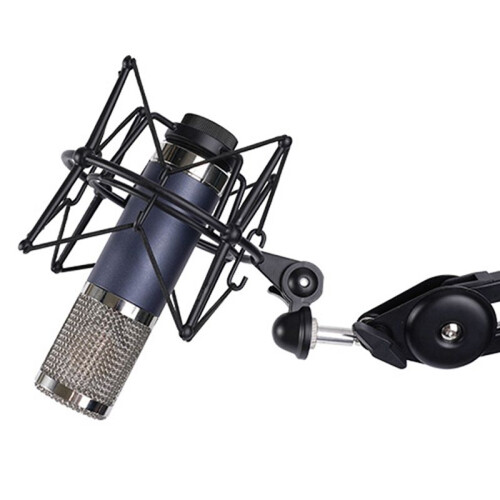 Microphone Shock Mount Support RéGlable Support de Microphone D'Enregistrement Support en MéTal Support de Microphone Pod (Noir) 2