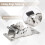2PCS 0-90-180 Degree Self-Locking Folding Hinge Table Legs Silver Folding Coffee Table Furniture Hardware Cabinet Hinge 3