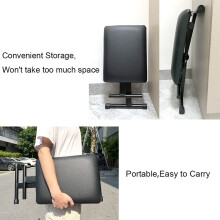 Keyboard Bench Adjustable Piano Bench X-Style Foldable Piano Stool Collapsible Chair with Black Padded Cushion