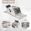 2PCS 0-90-180 Degree Self-Locking Folding Hinge Table Legs Silver Folding Coffee Table Furniture Hardware Cabinet Hinge 5