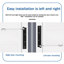 Safety Door Closers,Residential Door Closer,Screen Door Closer, Adjustable Automatic Door Closer for Residential, 2 Pcs