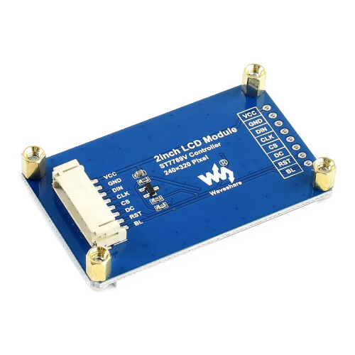 Waveshare 2Inch IPS LCD Display for Raspberry Pi ,65K RGB Colors, 320X240 Pixels, SPI Interface Embedded ST7789VW Driver