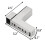 4Pcs Solid Metal Adjustable Wood/Glass Shelf Bracket Wall Mount, Brushed Silver 7