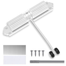 Automatic Door Closer Interior Door, Spring-Loaded Door Closer No Drilling, Adjustable Door Closer