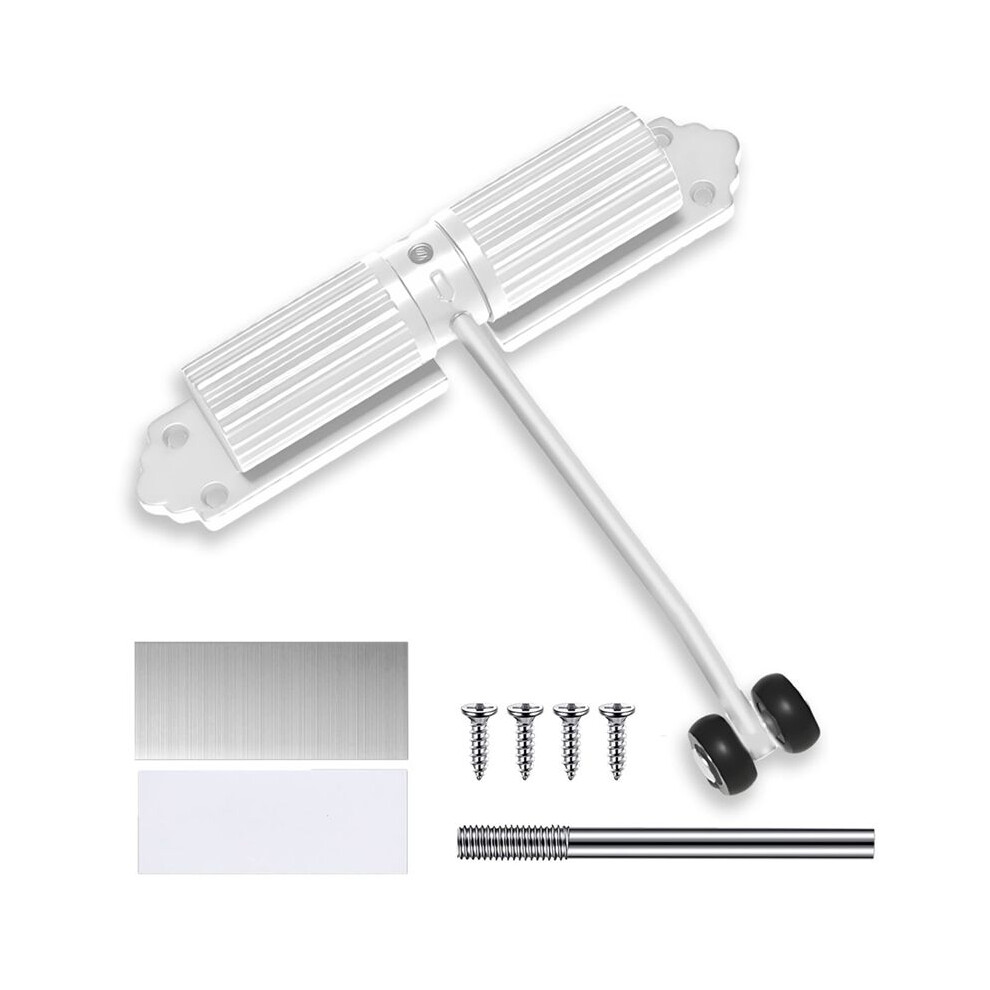 Automatic Door Closer Interior Door, Spring-Loaded Door Closer No Drilling, Adjustable Door Closer 4711634548023