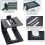 5.3In Height Monitor Speaker Stand Riser Comfortable Viewing Angle Stand Mount Solid Speaker Support Metal Riser 4