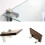4Pcs Solid Metal Adjustable Wood/Glass Shelf Bracket Wall Mount, Brushed Silver 3