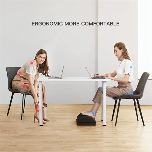 Foot Rest Under the Work Desk, Double-Layer Adjustable Footstool, Suitable for Office