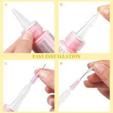18Pack Precision Applicator Caps for 2 Ounce Acrylic Paint Bottles, Precision Tip Applicator Caps,Car Freshness Supplies