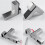 4Pcs Solid Metal Adjustable Wood/Glass Shelf Bracket Wall Mount, Brushed Silver 5