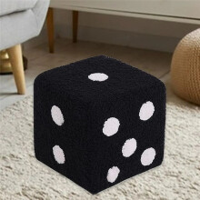 Dés Tabouret Chaise Entrée Repose-Pieds pour Porte 7,87x7,87x7,87 Pouces Petite Chaise Douce Amovible et Lavable  Entrée