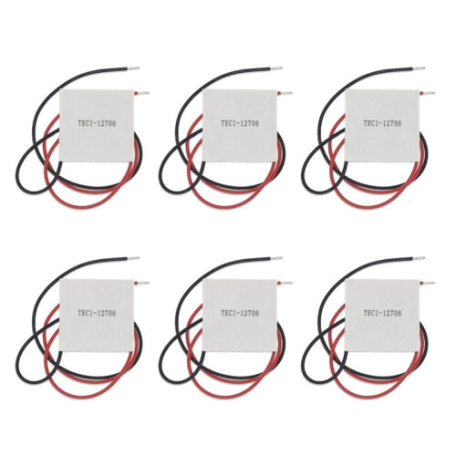 6PCS TEC1-12706 K10 Thermoelectric Cooler Peltier Elemente Module Semiconductor Refrigeration for Car Refrigerator