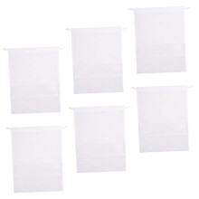 6pcs Clear Window Shoe Storage Bags with Drawstring, Breathable Travel Organizer Pouches