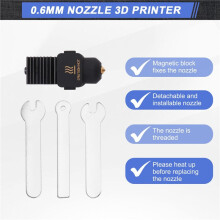 Hotend-Kit für  A1 -Düse, Hot-End-Baugruppe, 0,6 mm Düse Aus Gehärtetem Stahl für  A1 3D-Druckerteil