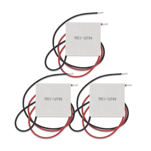 6PCS TEC1-12706 Thermoelectric Cooler Peltier Elemente DIY Semiconductor Refrigeration for Cooling Power Generation 1
