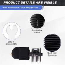 Hotend Kit for A1 Nozzle Hot End Assembly 0.4MM Hardened Steel Nozzle for A1 3D Printer Part