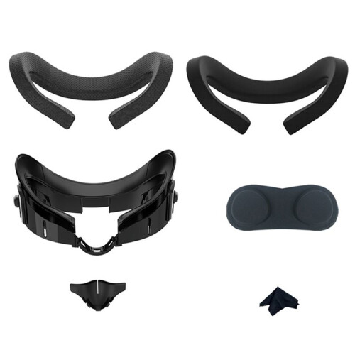 Adjustable Size VR Facial Interface Bracket for Meta Quest 3 Face Cover with Anti-Light Nose Pad