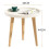 Round Table White Bedside Table Coffee Table Home Decoration Bed Table 6