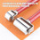 Leather Press  Roller Leather Glue Laminating Roller with Scraper (2.36 Inch +1 Inch) 4