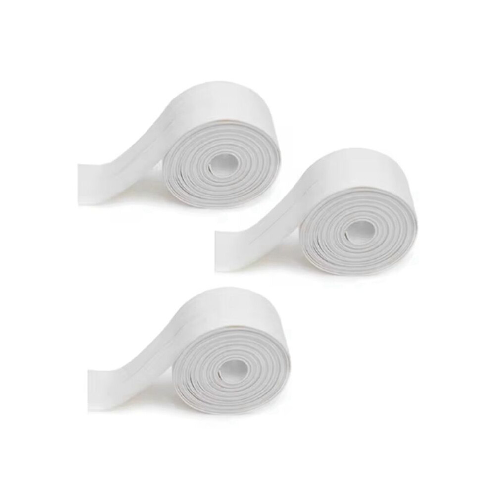 3Pcs Shower Bath Sealing Tape Strips Pvc Self Adhesive Waterproof Wall Sticker For Bathroom Kitchen Seal Caulk Strip 6033767526401