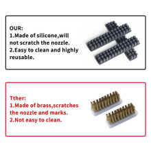 For Voron 2.4 R2 Nozzle Silicone Brush 3D Printer Nozzle Cleaner Tool for VORON V2 3D Printer